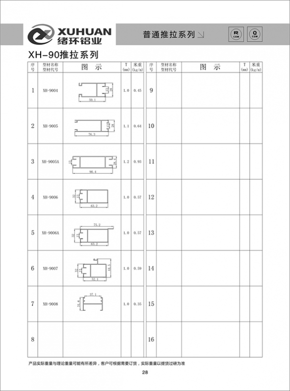 XH-90推拉系列