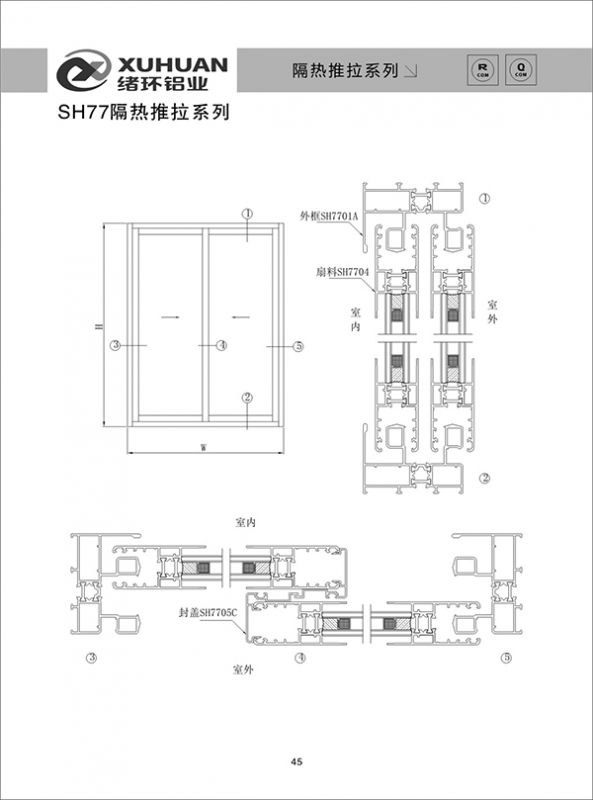 SH77隔热推拉系列