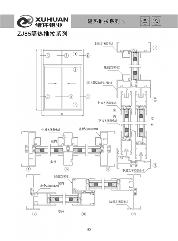 ZJ85隔热推拉系列